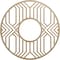 Ekena Millwork Empire Wood Fretwork Pierced Ceiling Medallion, Hickory, 26"OD x 9 1/2"ID x 3/8"T CMWP26X26X0375EPHI - alternate 1
